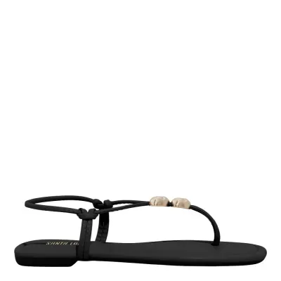 Rasteira Napa Santorine Preta