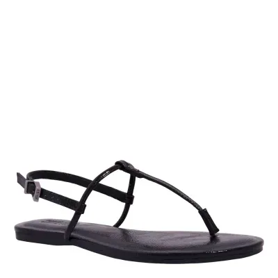 Rasteira Thong Verniz Wetting Preta