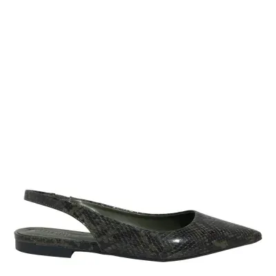 Sapatilha Animaler Verde Army Bico Fino