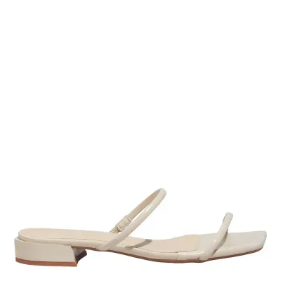 Mule Napa Madri Off White Bico Quadrado