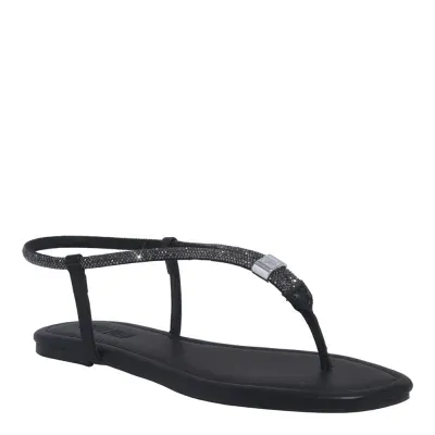 Rasteira Napa Soft Preto Bico Quadrado