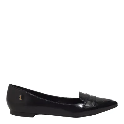 Sapatilha Napa Madri Preto Bico Fino