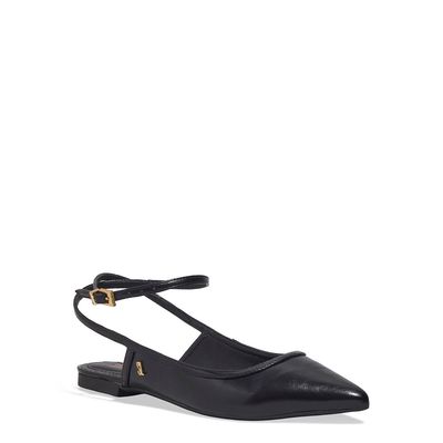 Sapatilha Napa Madri Preto Bico Fino