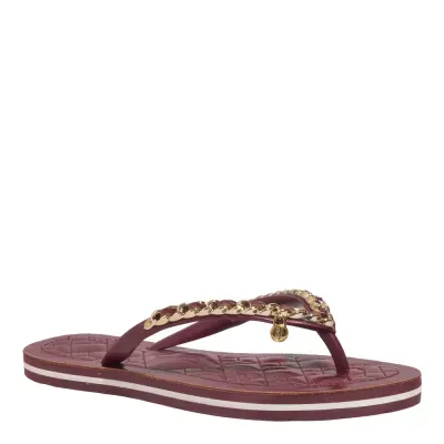 Chinelo Flip Flop Napa Madri Vermelho Bordô