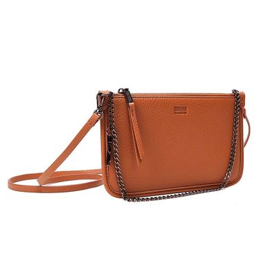 Bolsa Clutch Floater Marrom Alça Transversal