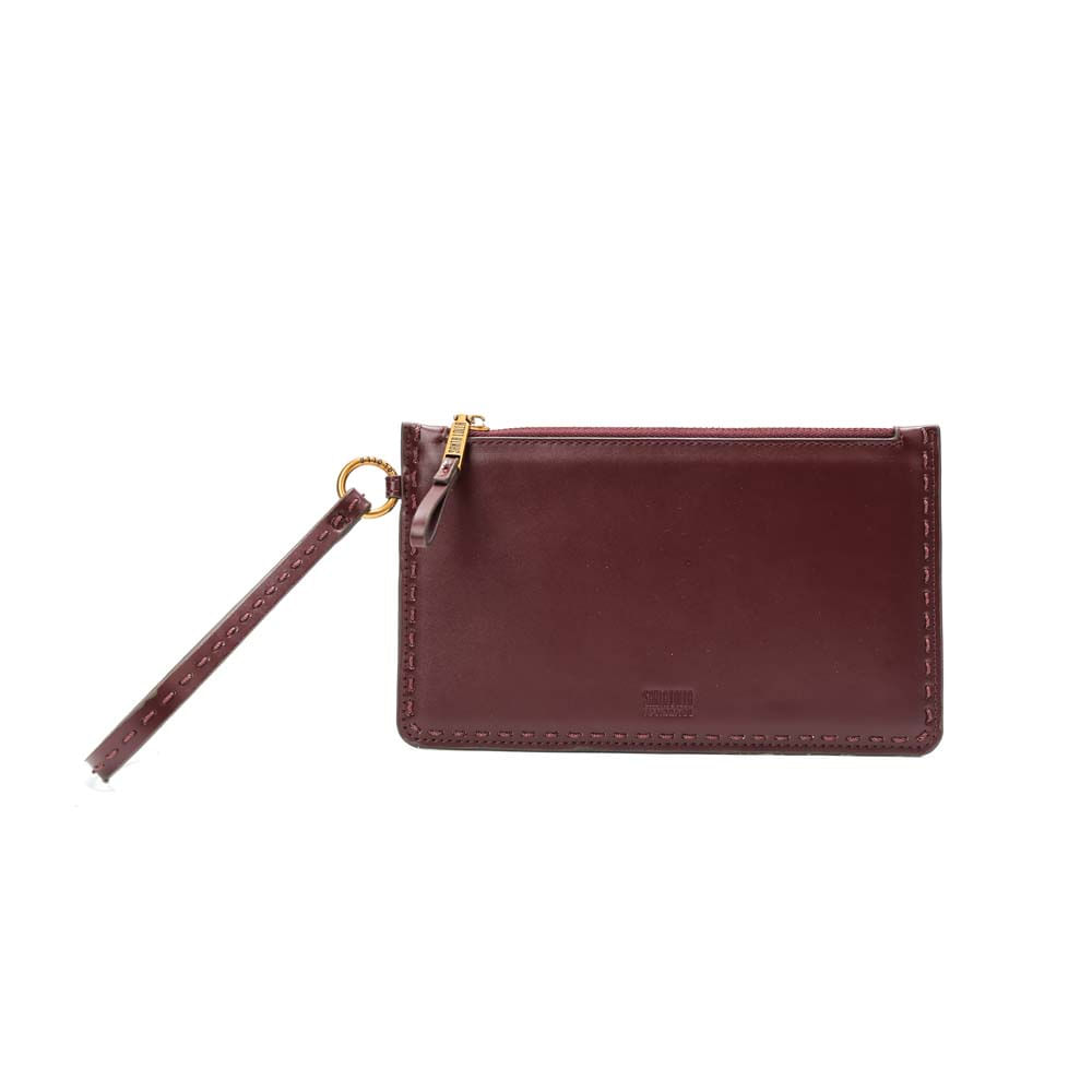 Clutch Soft Vinho Berry Alça De Mão - Santa Lolla