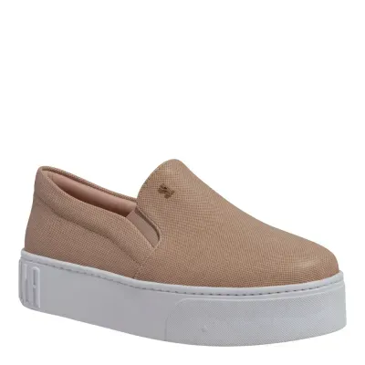 Tênis Slip On Plataforma Rosa