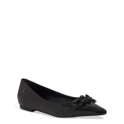 Sapatilha Napa Madri Bico Fino Preta