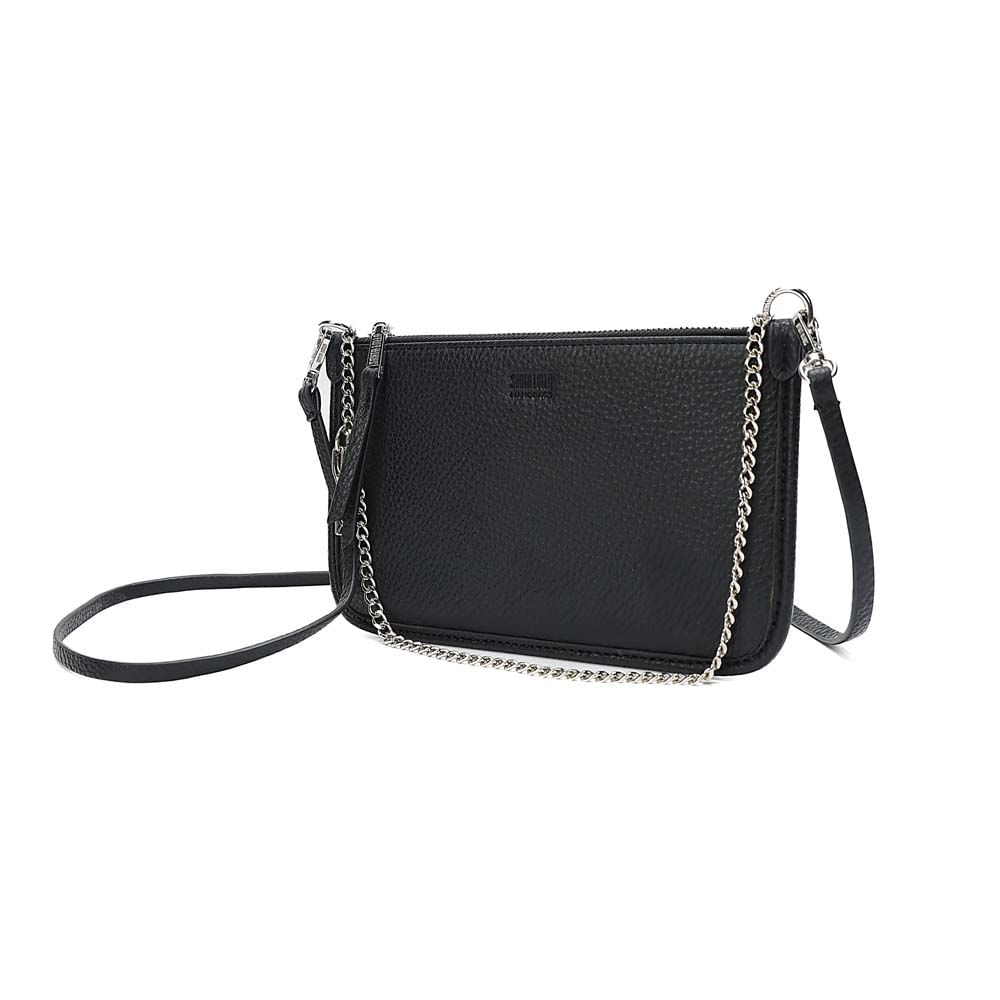 Bolsa Clutch Floater Preta Alça Transversal - Santa Lolla