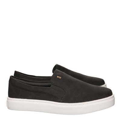 Tênis Slip On Acamurçado Preto