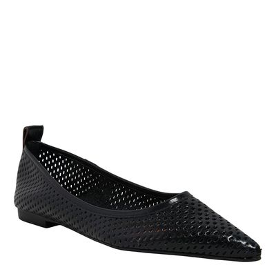 Sapatilha Couro Confort Preto