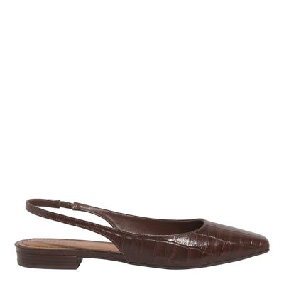 Sapatilha Croco Italiano Dark Cocoa