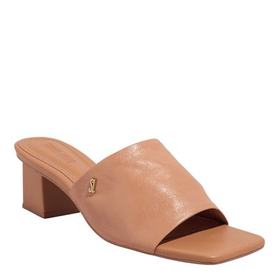 Mule Couro Nobre Soft Doce De Leite