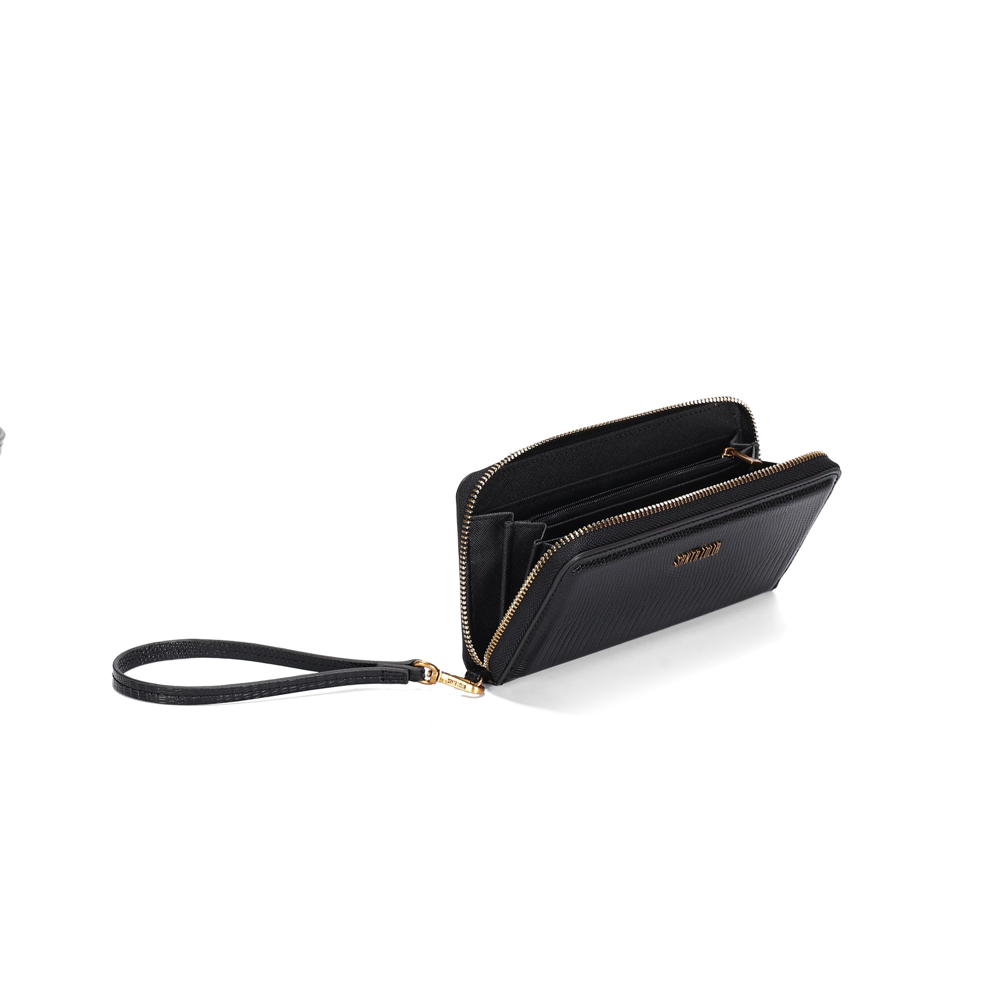 Carteira Material Lizard Preto - Santa Lolla