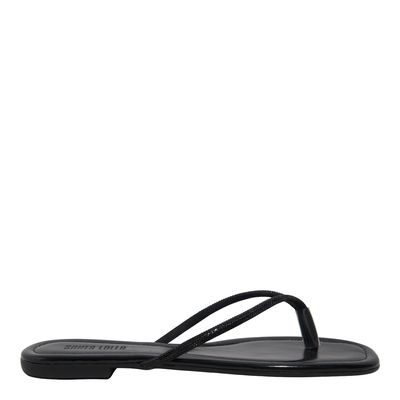 Rasteira Napa Pu Preto