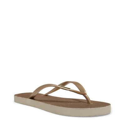 Flip Flop Borracha Dourado
