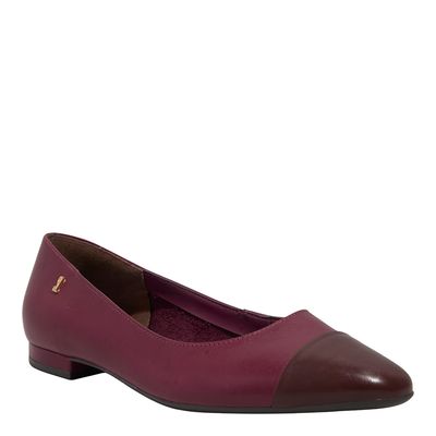 Sapatilha Couro Nobre Soft Beterraba