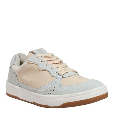 Tenis Couro Camurça Alvejado