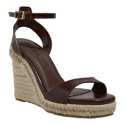 Espadrille Couro Confort Dark Cocoa