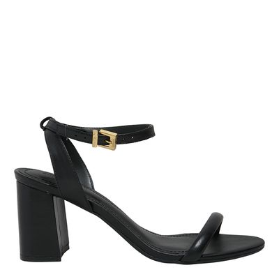 Sandalia Couro Nobre Soft Preto