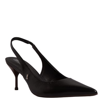 Scarpin Couro Confort Preto