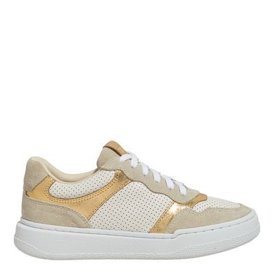 Tênis Couro Camurça Linho