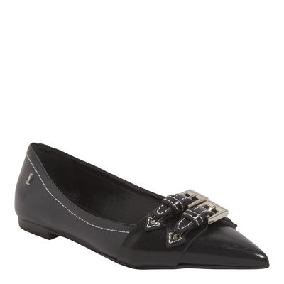 Sapatilha Couro Confort Preto