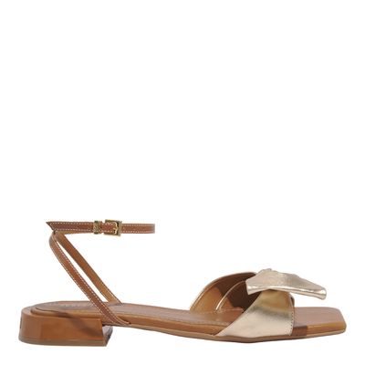 Rasteira Couro Confort Doce De Leite 4