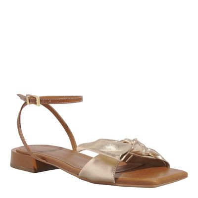 Rasteira Couro Confort Doce De Leite 4