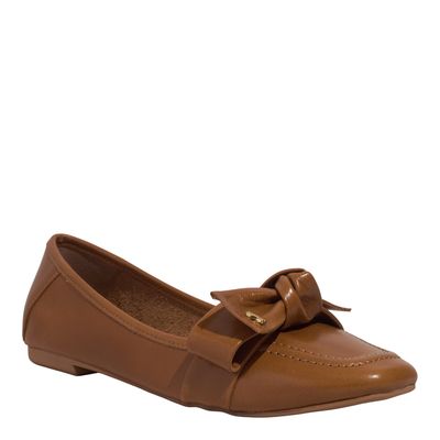 Mocassim Couro Confort Doce De Leite