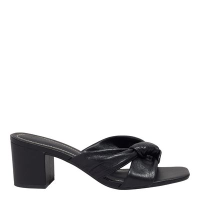 Mule Couro Nobre Soft Preto