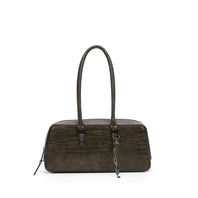 Bolsa M Material Croco Army 2
