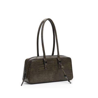 Bolsa M Material Croco Army 2
