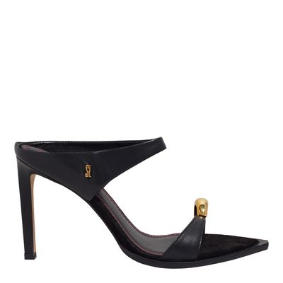 Mule Couro Pelica Soft Preto