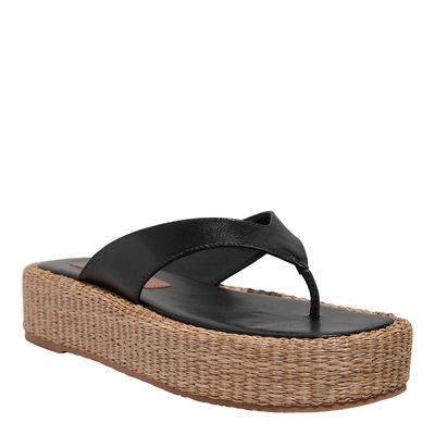 Espadrille Couro Confort Preto