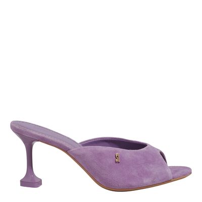 Mule Couro Camurça Premium Malve