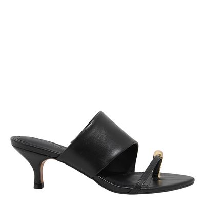 Mule Couro Nobre Preto