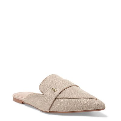 Mule Linho Copacabana Porcelana