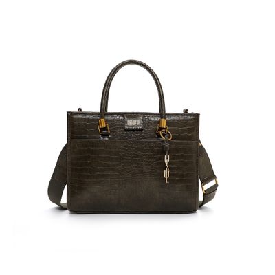 Bolsa G Material Croco Army