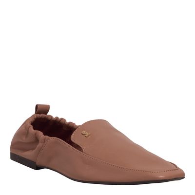 Mocassim Couro Nobre Soft Marrom Safari