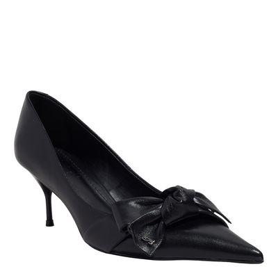 Scarpin Couro Confort Preto