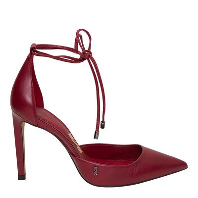 Scarpin Amarração Vinho