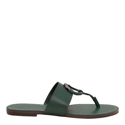 Rasteira Dedo Argola Verde
