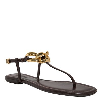 Rasteira Napa Pu Brownie