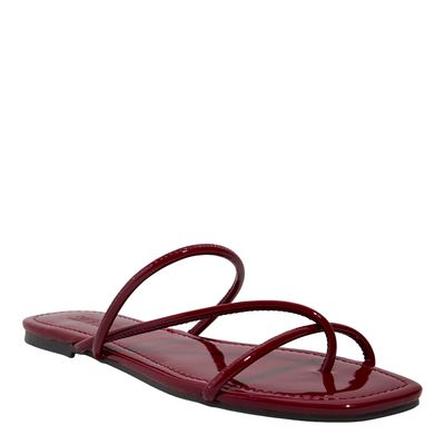 Rasteira Verniz Anzeli Malbec