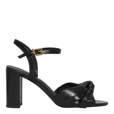 Sandalia Couro Pelica Soft Preto