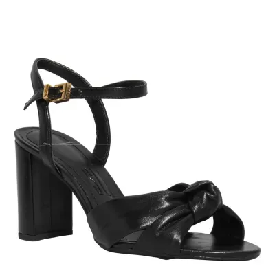 Sandalia Couro Pelica Soft Preto