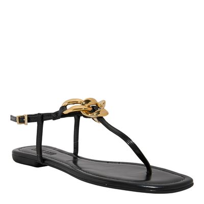 Rasteira Napa Pu Preto