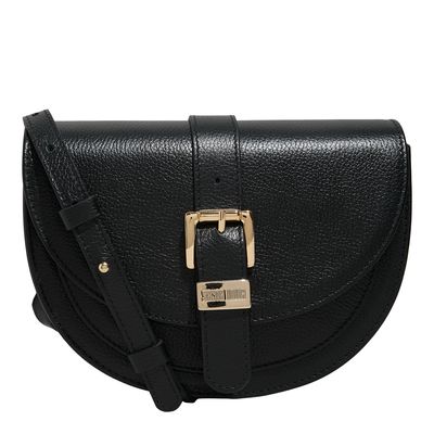 Bolsa M Couro Floater Preto