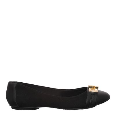Sapatilha Suede Metal Preta